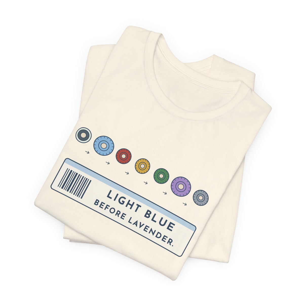 Phlebotomist T-Shirt - Light Blue Before Lavender Order of Draw Tee