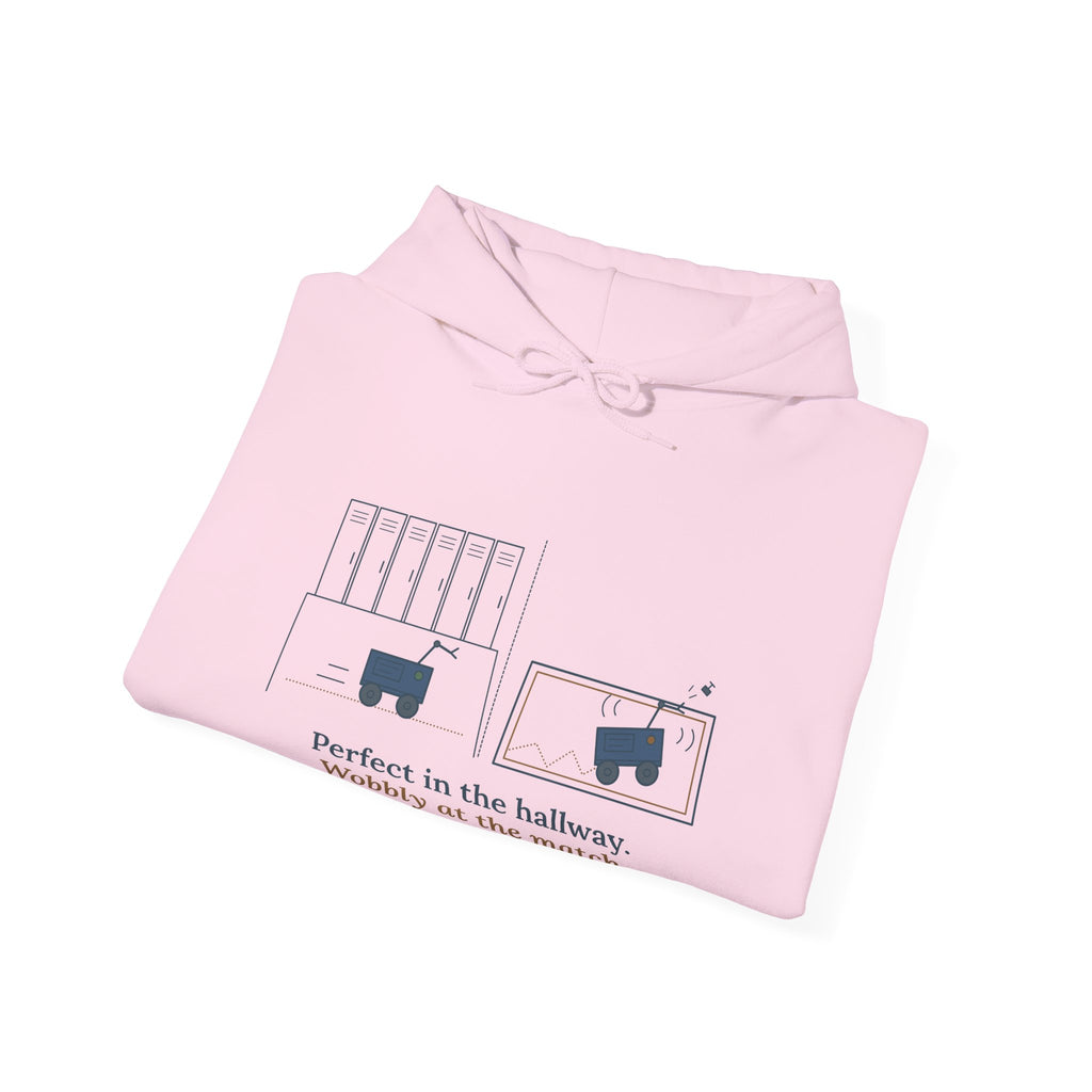 Robotics Team Coach Hoodie - Wobbly at the Match Robot Club Sweatshirt