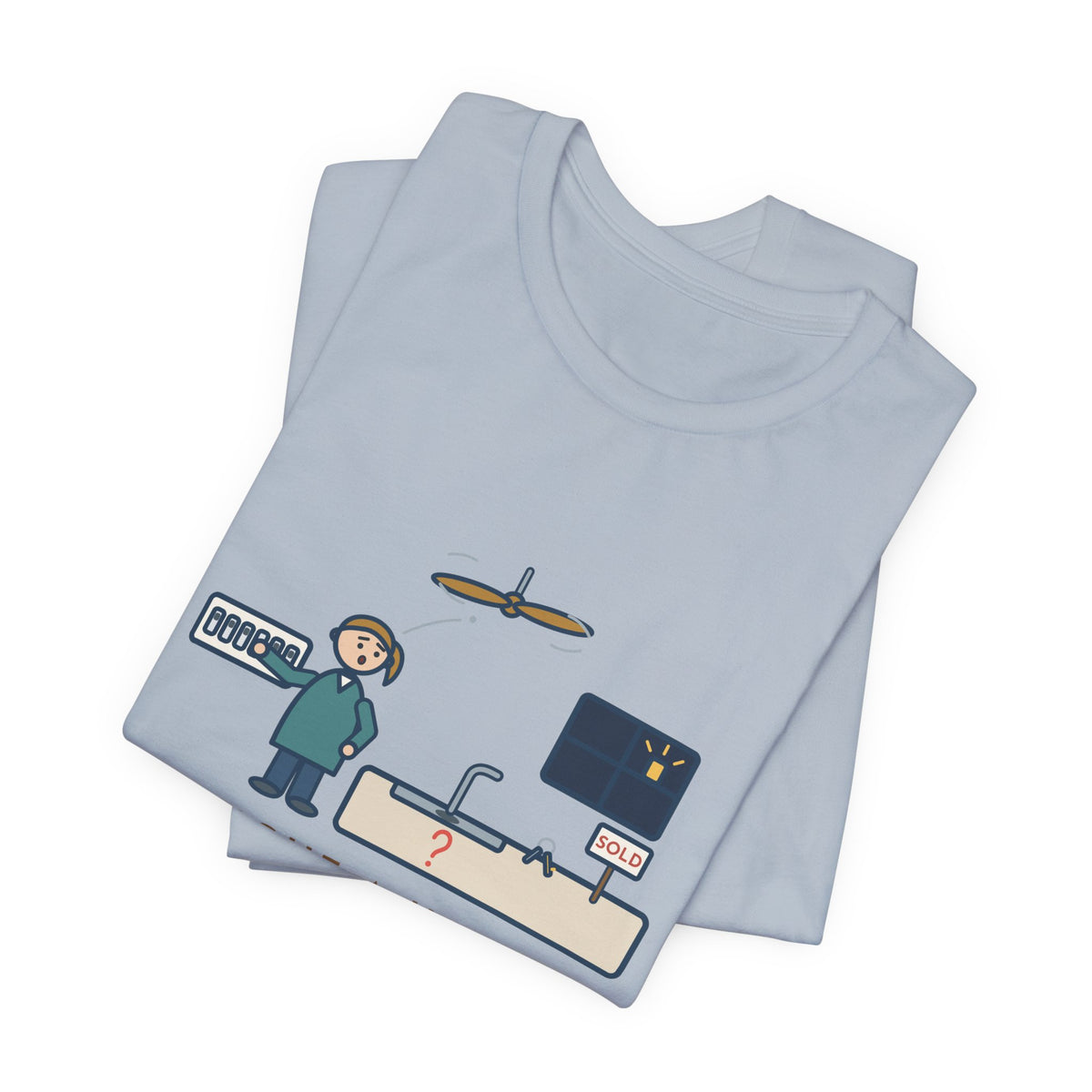Funny New Homeowner T-Shirt, First Weekend Finding Which Switch Runs the Garbage Disposal, Switch Plate Tee