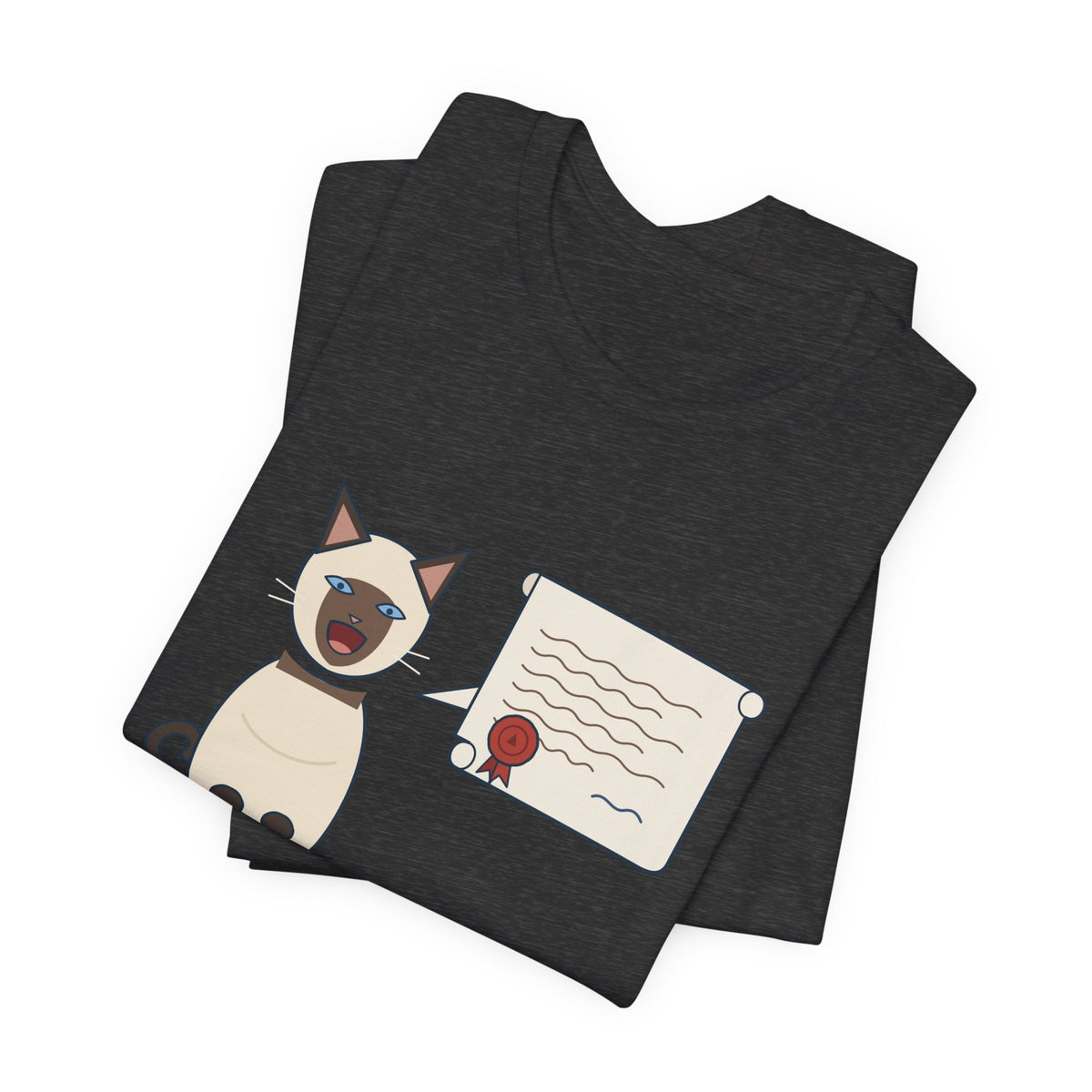 Siamese Cat T-Shirt - Fluent in Complaint Seal Point Cat Lover Tee