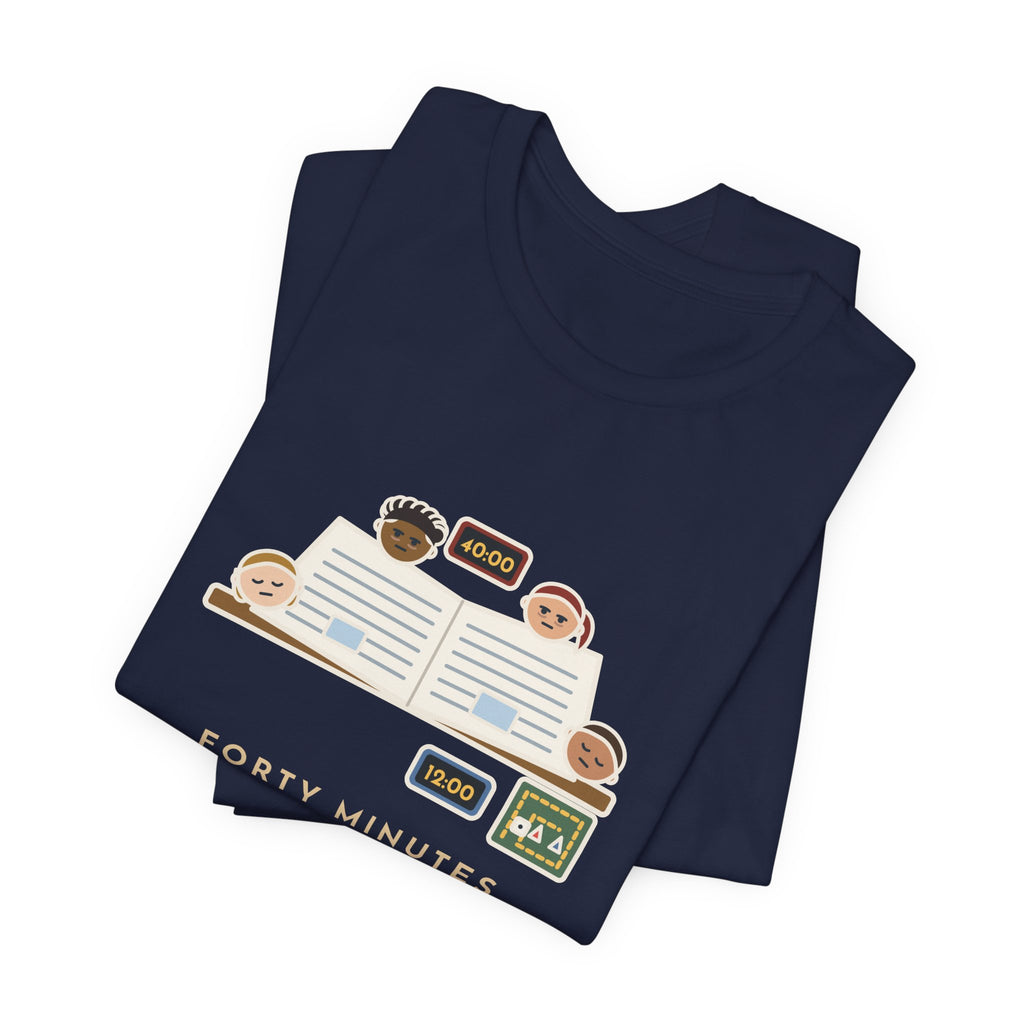 Funny Board Game T-Shirt - Forty Minutes Reading the Rules, Twelve Minutes Playing