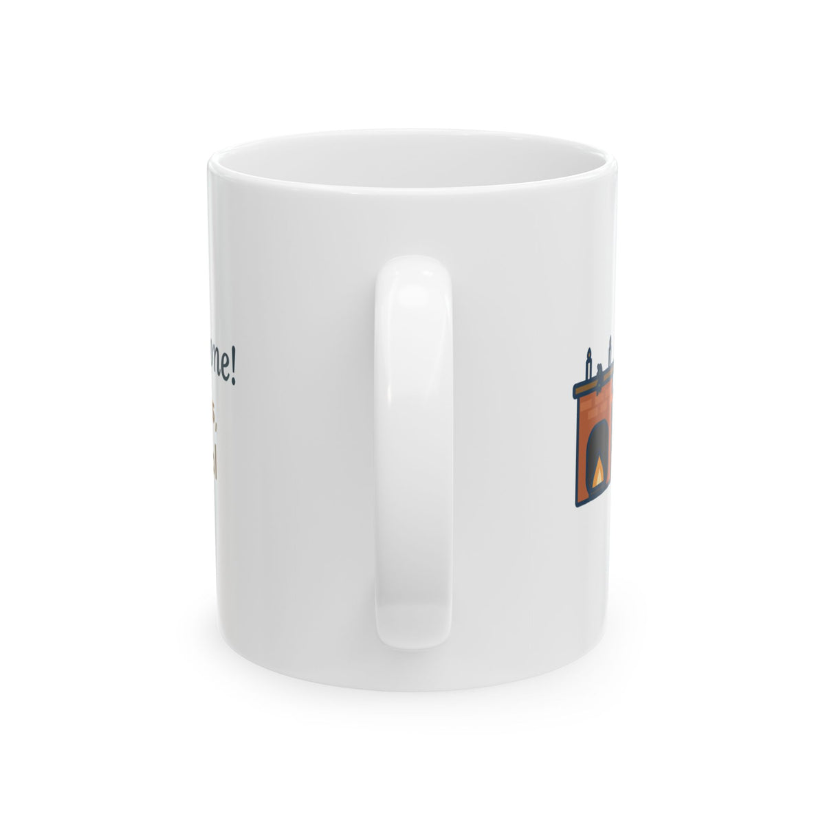 Dickens Quote Mug, God Bless Us Every One, Christmas Hearth and Goose Coffee Mug 11oz
