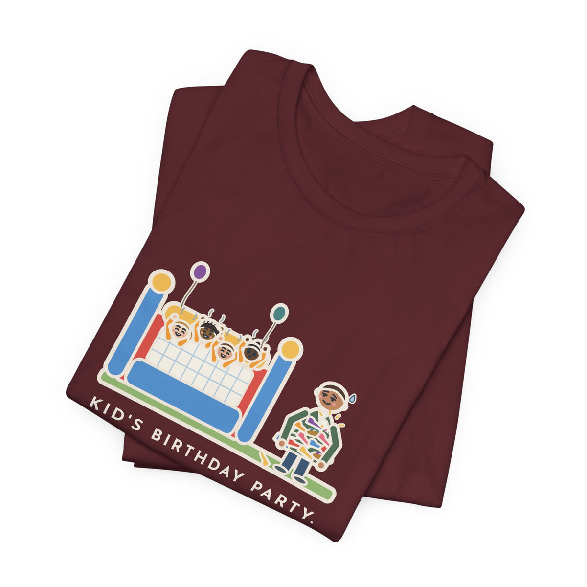 Funny Birthday Party T-Shirt, Sixteen Kids, One Bounce House, and I Held Every Shoe, Backyard Party Tee