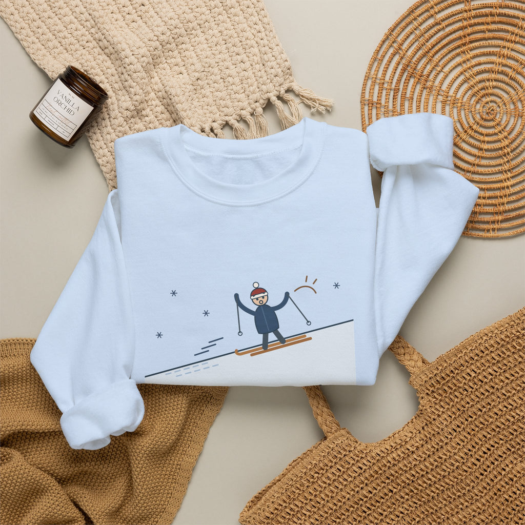 Cross-Country Ski Crewneck Sweatshirt - I Guessed the Wax Wrong. Nordic Skier Apres Gift