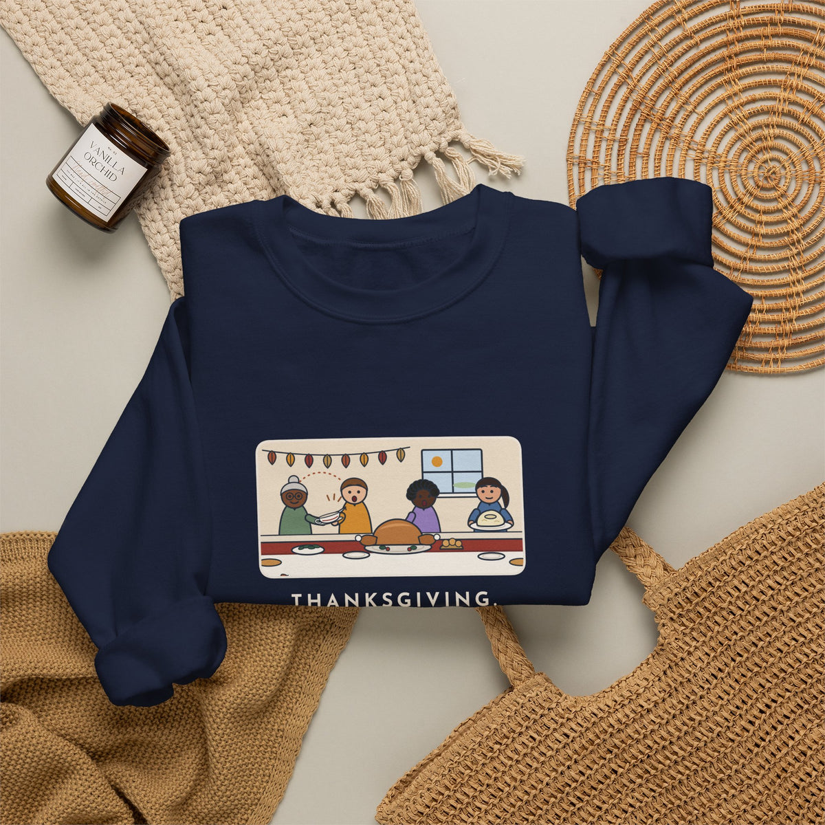 Thanksgiving Sweatshirt, Made Two Quarts of Gravy, Ran Out Before the Potatoes Came Around, Funny Empty Gravy Boat Crewneck