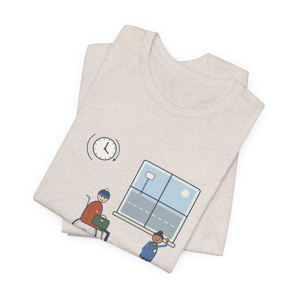 Med-Surg Nurse T-Shirt - The Discharge Is Done. The Ride Is On the Way. Funny Floor Nurse Tee