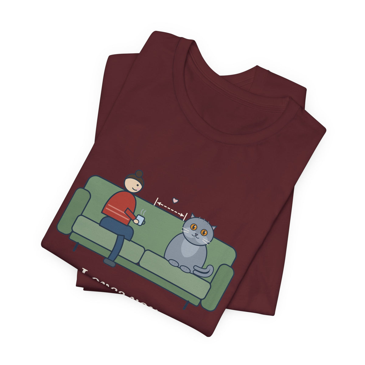 British Shorthair T-Shirt - Loves You. From the Next Cushion Over. Cat Lover Tee