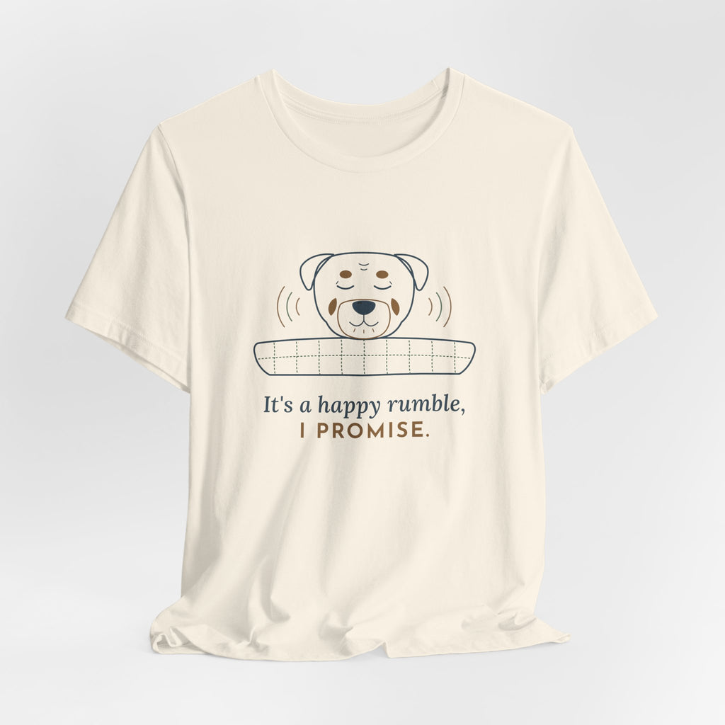 Rottweiler T-Shirt - It's a Happy Rumble, I Promise Gentle Rottie Owner Tee