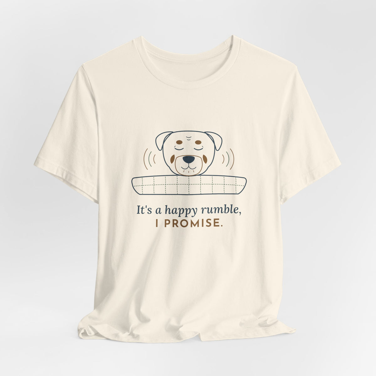 Rottweiler T-Shirt - It's a Happy Rumble, I Promise Gentle Rottie Owner Tee