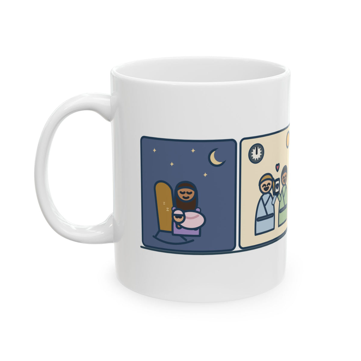 Newborn Night Nurse Coffee Mug - Thank-You Text at Noon