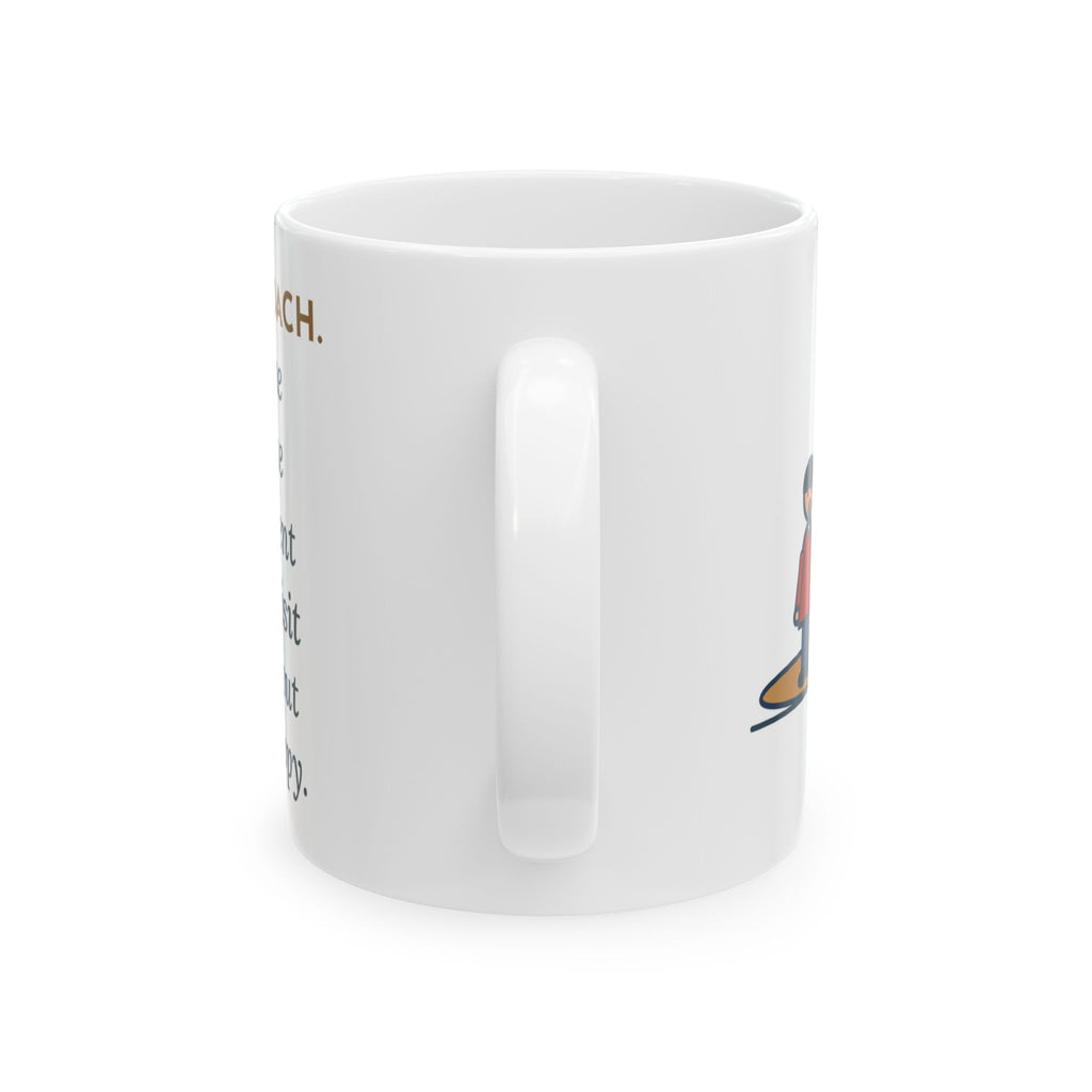 Softball Coach Mug, Called Time for a Mound Visit, Heard All About Her New Puppy, Funny Coffee Mug 11oz
