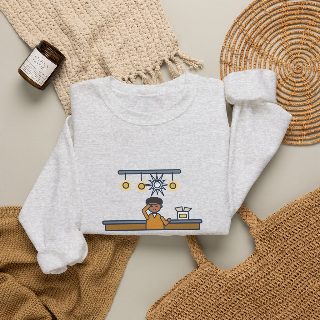 Homeowner Sweatshirt, Replaced One Kitchen Bulb, Now It's Three Warm Lights and One Very Bright One, Funny Kitchen Ceiling Crewneck