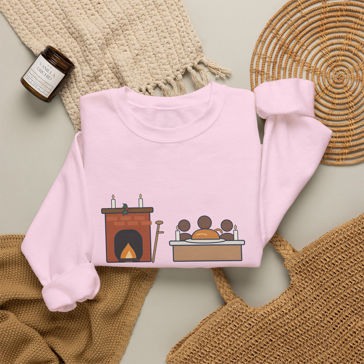 God Bless Us Every One Sweatshirt, Christmas Dickens Quote Crewneck with Hearth and Goose