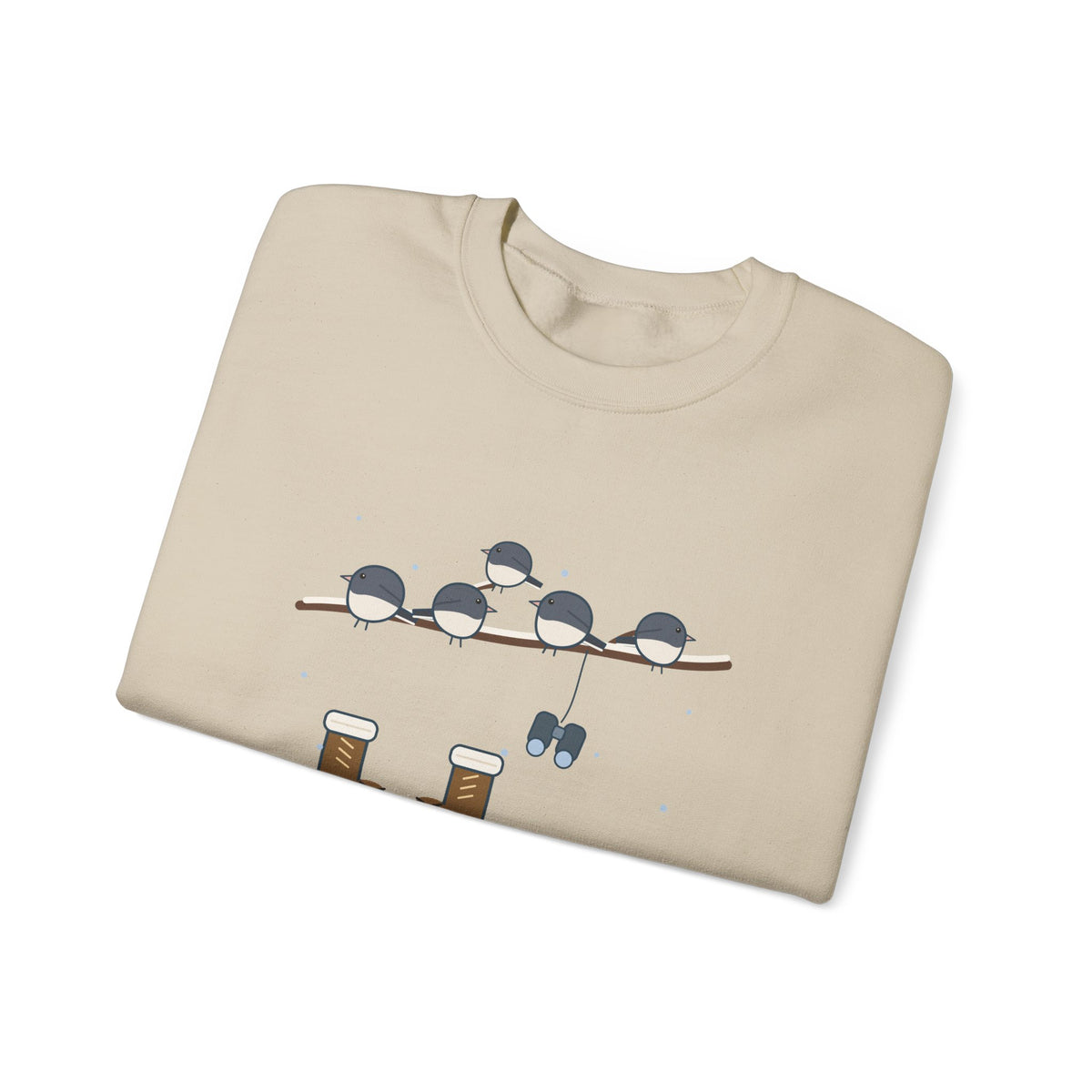 Winter Birders Crewneck Sweatshirt - Counting Juncos Until My Toes File a Complaint