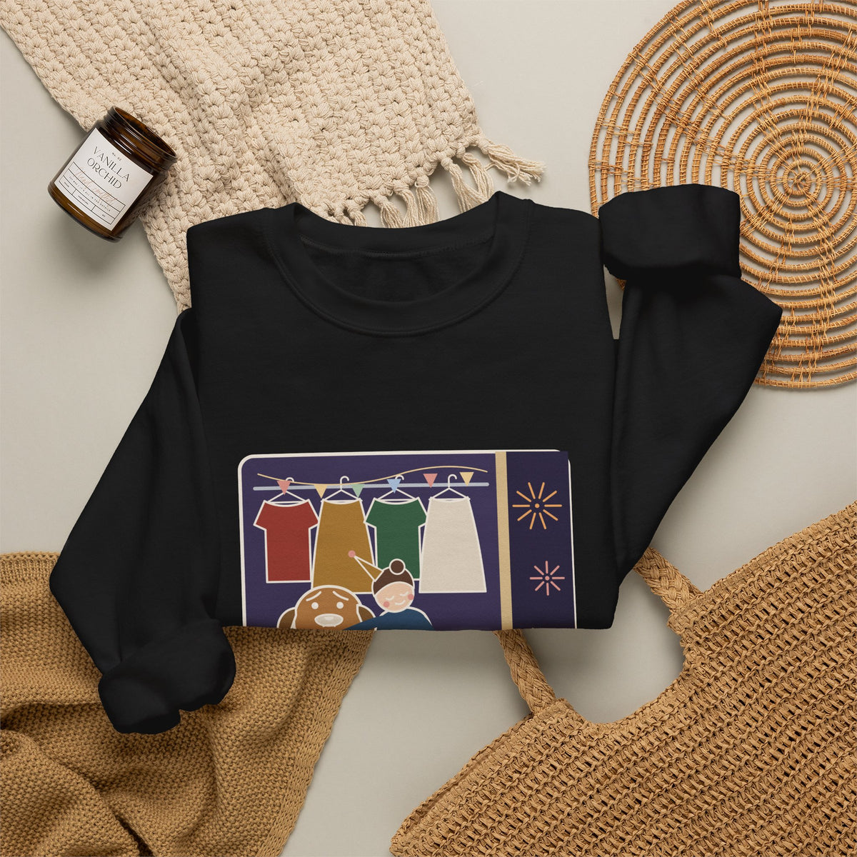 New Year 2027 Crewneck Sweatshirt - Rang in 2027 in the Closet with the Dog, Dog Mom and Dad Gift