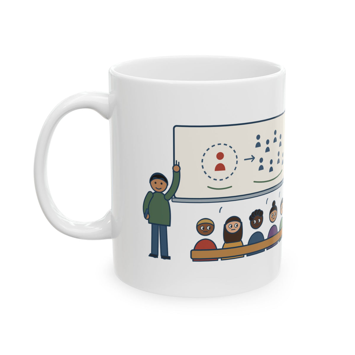 High School Psychology Teacher Mug - Bystander Effect, Nobody Volunteered Coffee Mug