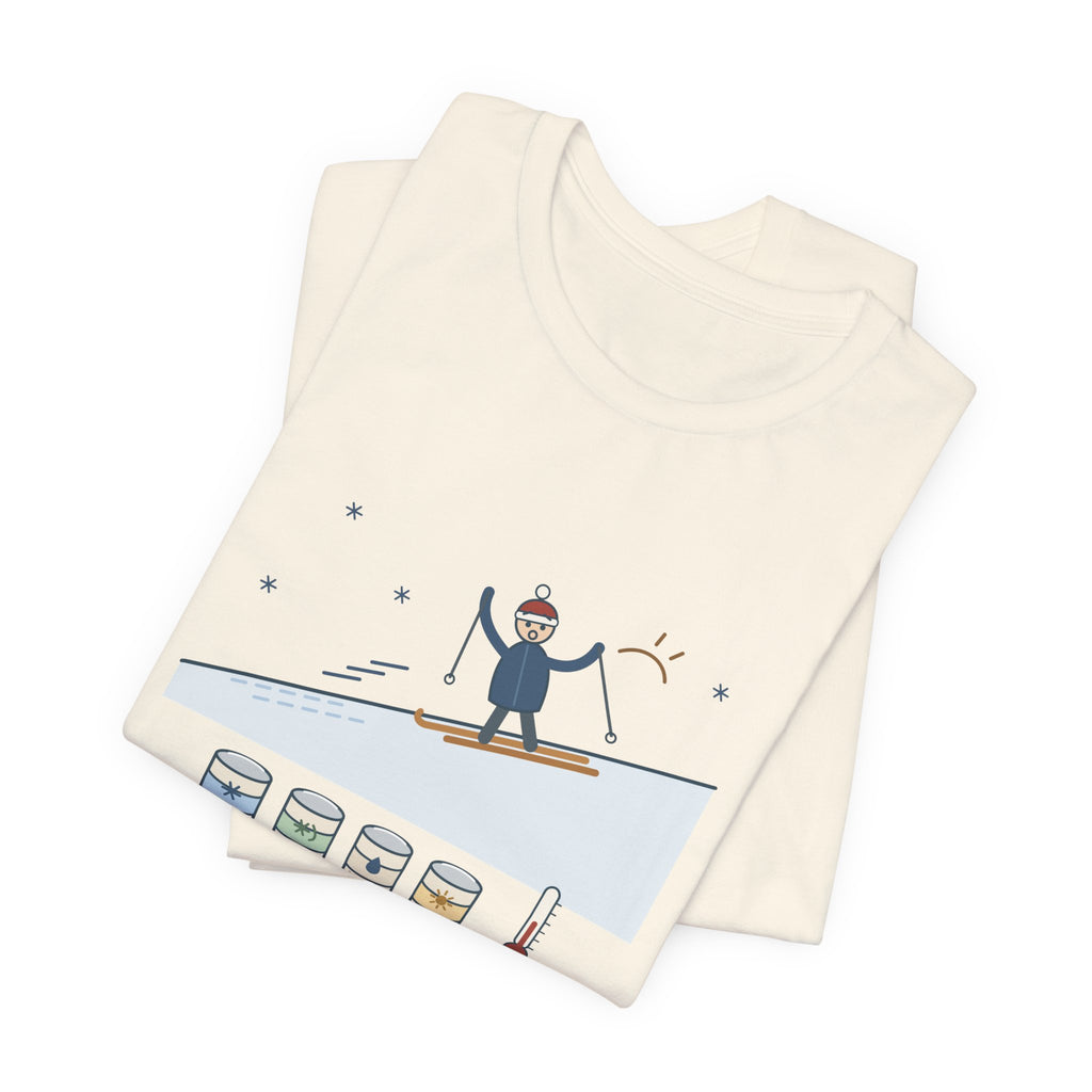 Cross-Country Ski T-Shirt - I Guessed the Wax Wrong. Funny Classic Skiing Tee