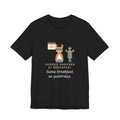 American Curl Cat T-Shirt - Looked Shocked at Breakfast, Same Breakfast as Yesterday Funny Cat Tee