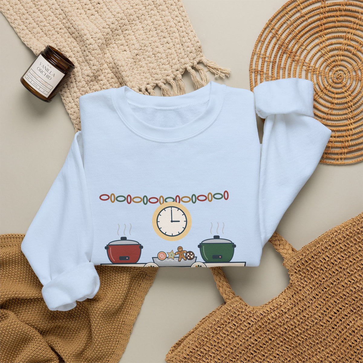 Night Shift Nurse Crewneck Sweatshirt - Holiday Potluck Starts at 0300, Gift for Nurses Working the Holiday Shift
