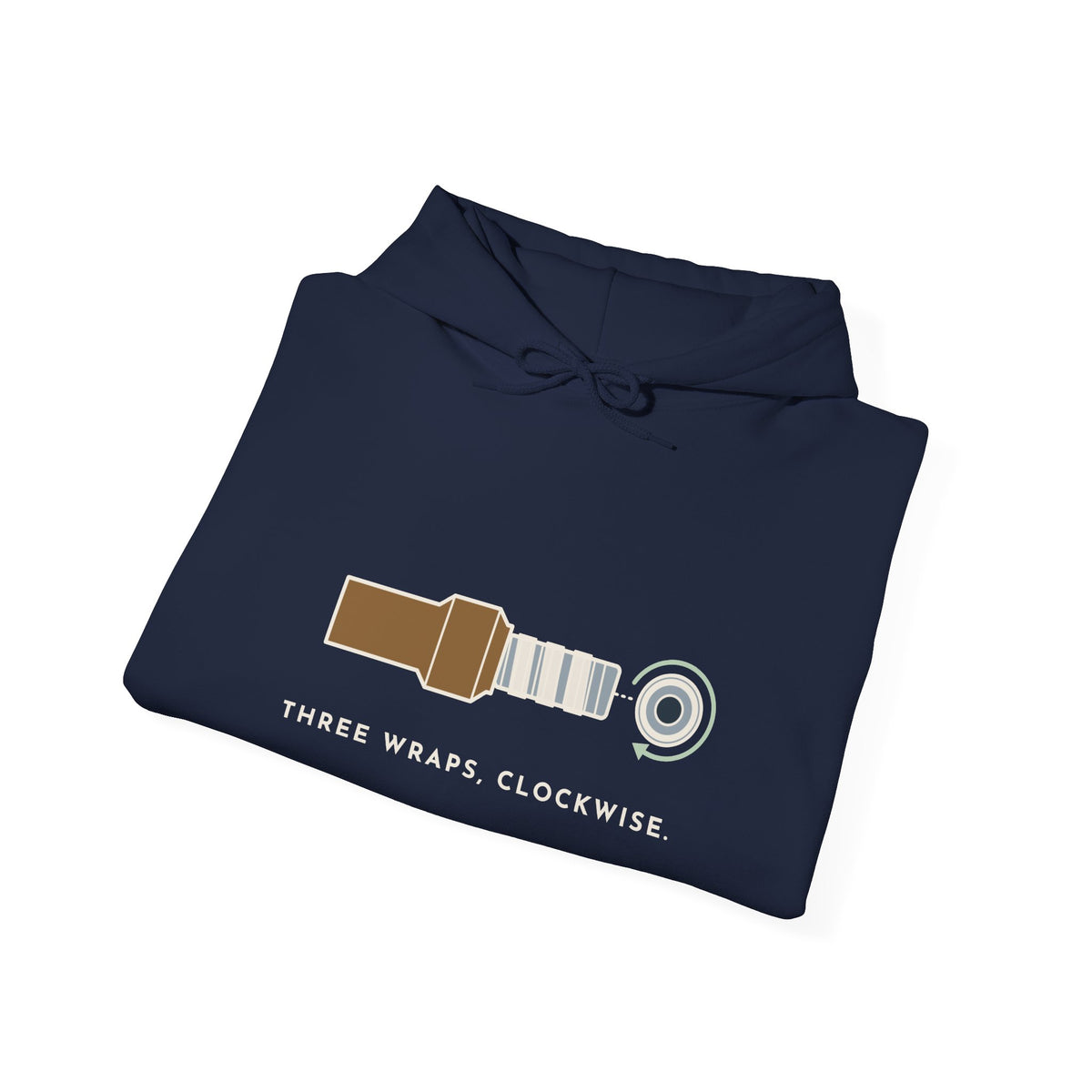 Plumber Hoodie - Three Wraps, Clockwise Plumbing Hooded Sweatshirt Gift