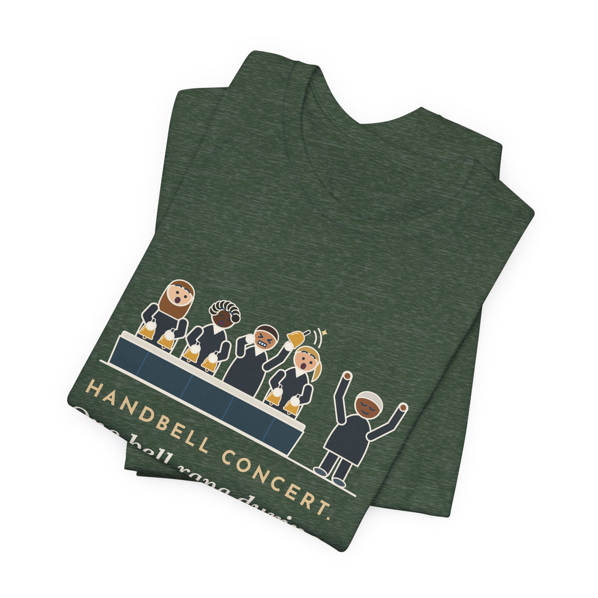 Handbell Choir Director T-Shirt - One Bell Rang During the Silent Rest