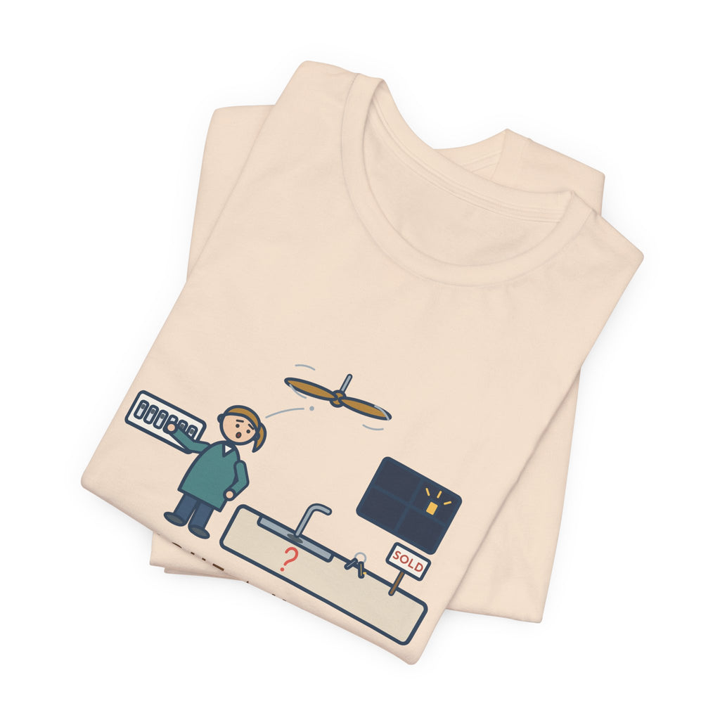 Funny New Homeowner T-Shirt, First Weekend Finding Which Switch Runs the Garbage Disposal, Switch Plate Tee