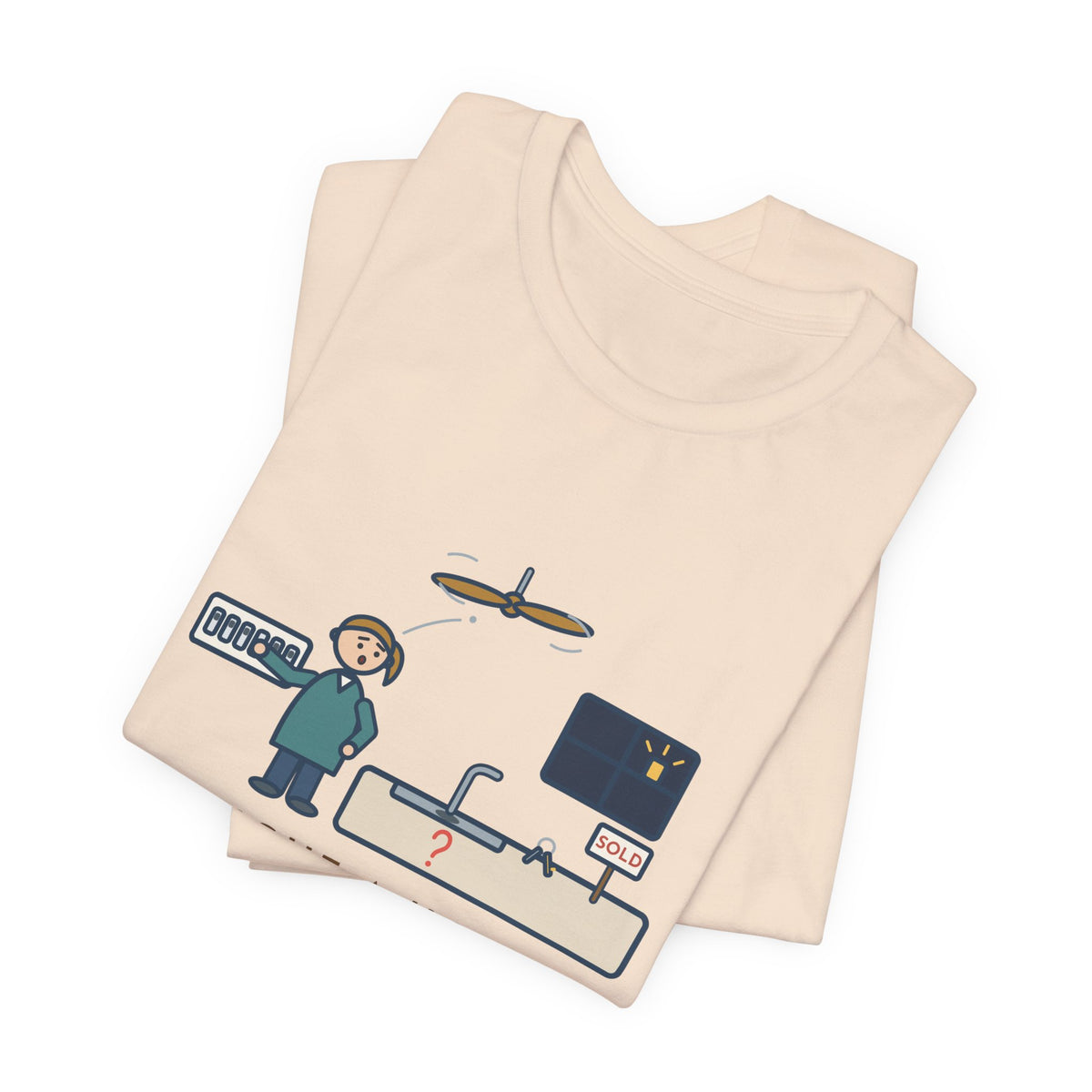 Funny New Homeowner T-Shirt, First Weekend Finding Which Switch Runs the Garbage Disposal, Switch Plate Tee