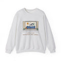 Japanese Chin Sweatshirt, Perched on the Back of the Couch Like a Cat, Watching the Street, Funny Window Lookout Crewneck