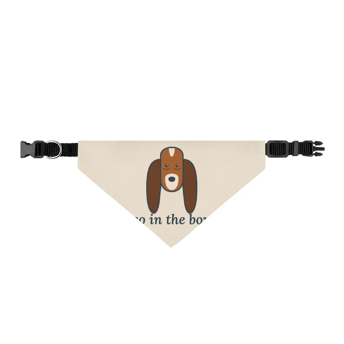 Basset Hound Bandana - Ears Go in the Bowl Too Clip-On Dog Bandana