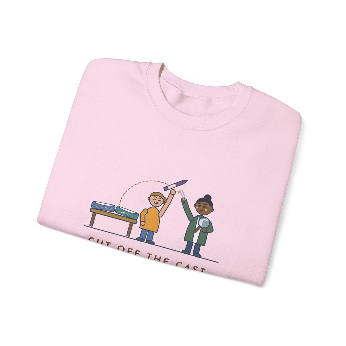Cast Clinic Nurse Crewneck Sweatshirt - Missing Crayon Found Inside the Cast Nurse Gift