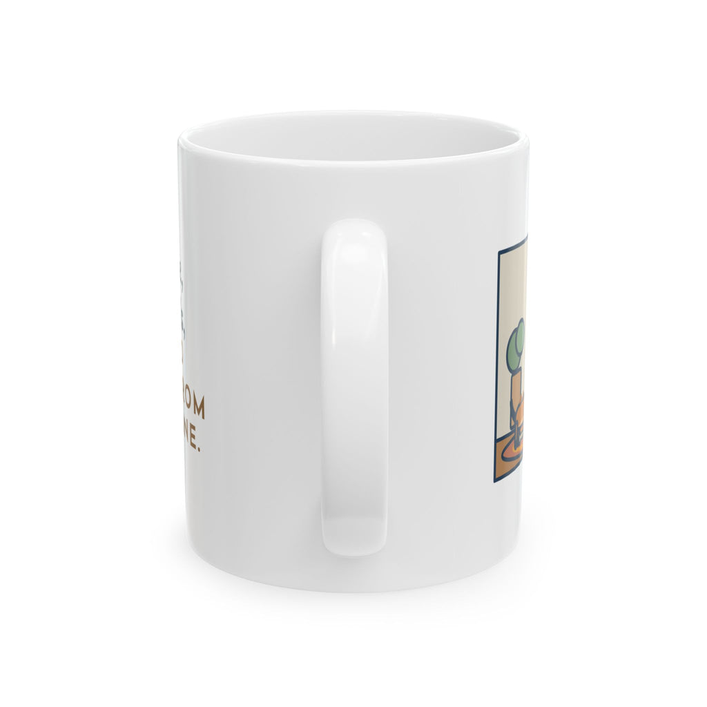 Chiweenie Mug, Ten Pounds, Guarded His Chew from a Great Dane, Funny Coffee Mug 11oz
