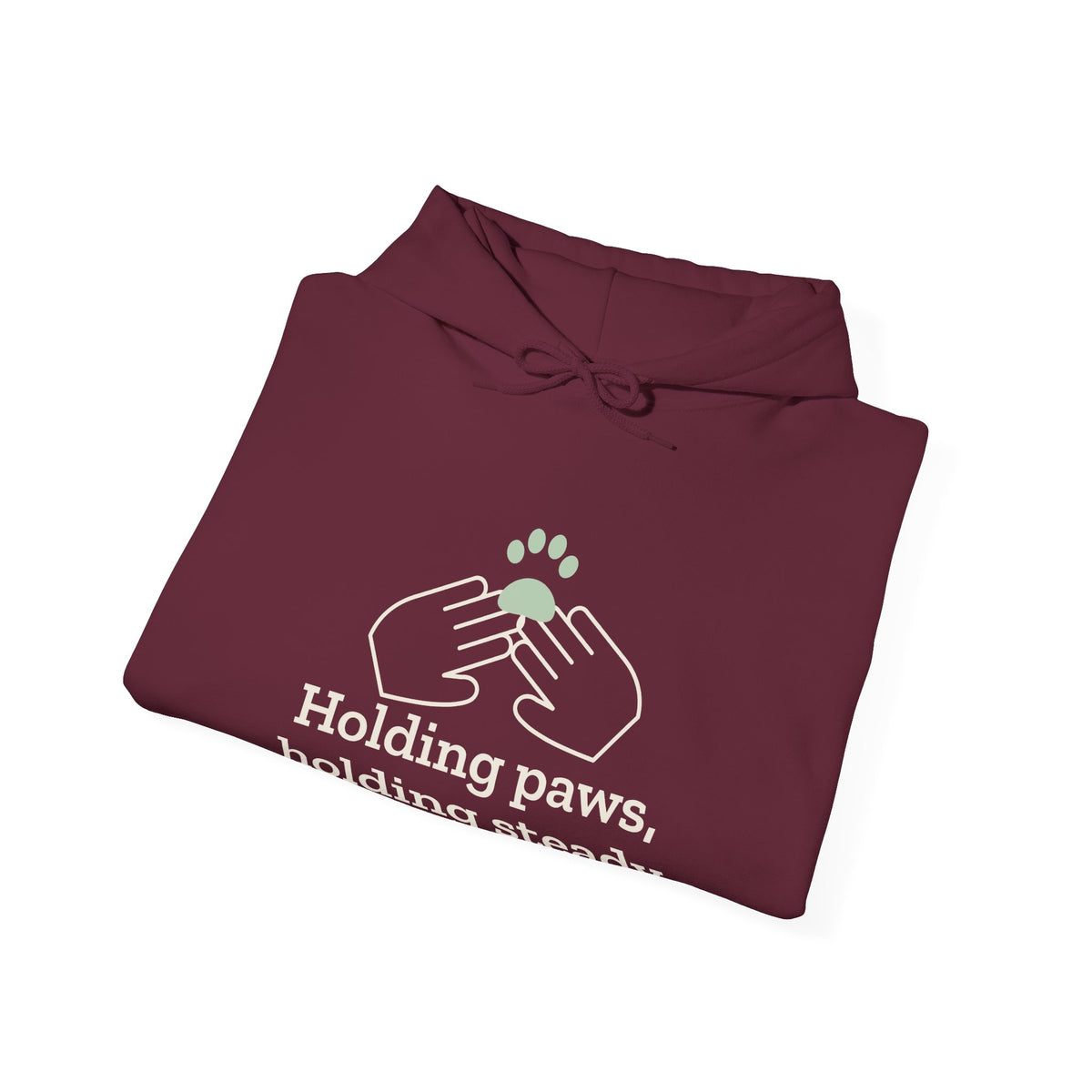 Vet Tech Hoodie - Holding Paws, Holding Steady Veterinary Technician Hooded Sweatshirt