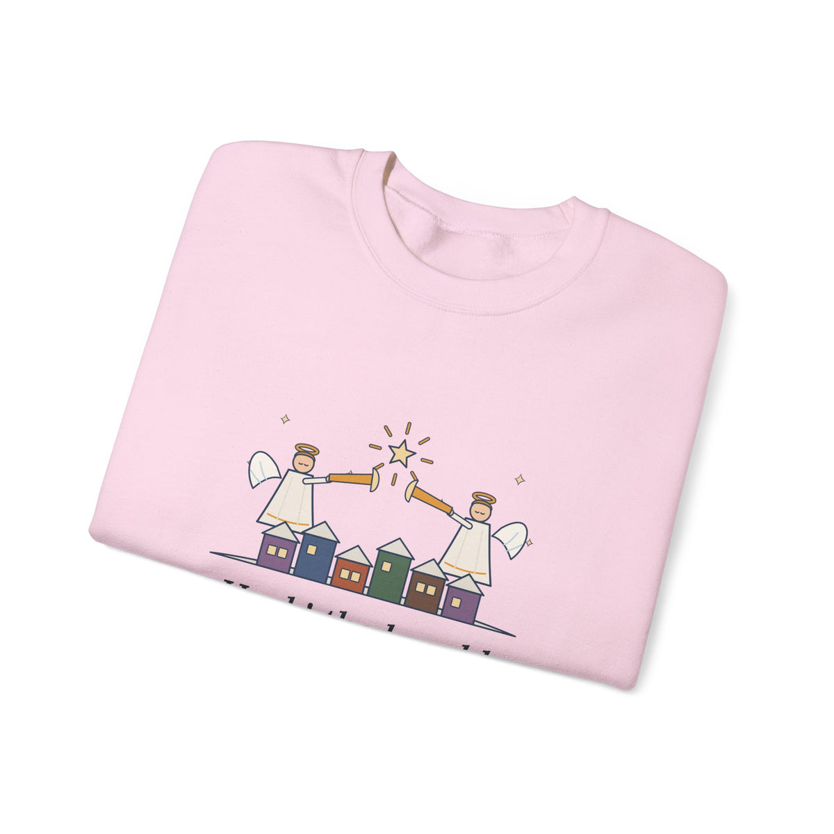 Hark the Herald Angels Sing Sweatshirt, Christmas Charles Wesley Quote Crewneck with Herald Angels