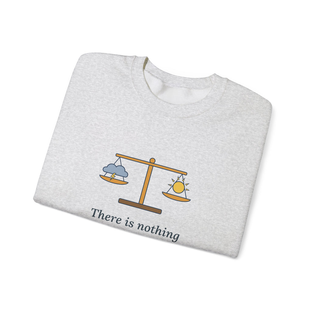 Nothing Either Good or Bad But Thinking Makes It So Sweatshirt, Mindset Shakespeare Quote Crewneck with Balanced Scale