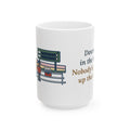Down Six in the Ninth 15oz Mug, Large Baseball Coffee Mug with Bleacher Family