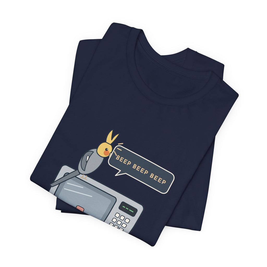 Cockatiel T-Shirt - Learned the Microwave. Ignored My Name. Parrot Owner Tee