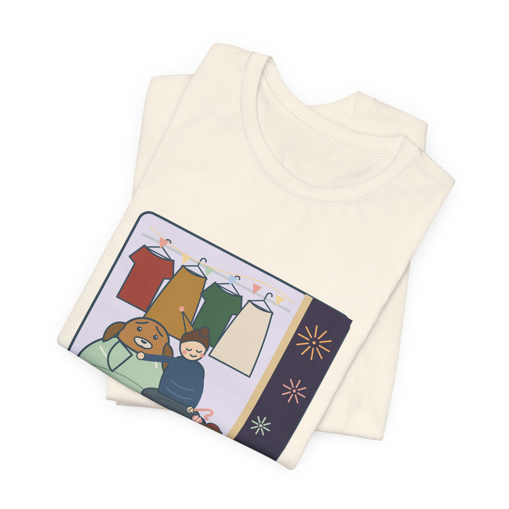 New Year 2027 Dog Owner T-Shirt - Rang in 2027 in the Closet with the Dog Funny NYE Tee