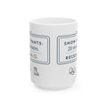 Large 15oz Kindergarten Teacher Mug - Snow Pants: 20 Minutes. Recess: 15. Winter Coffee Mug
