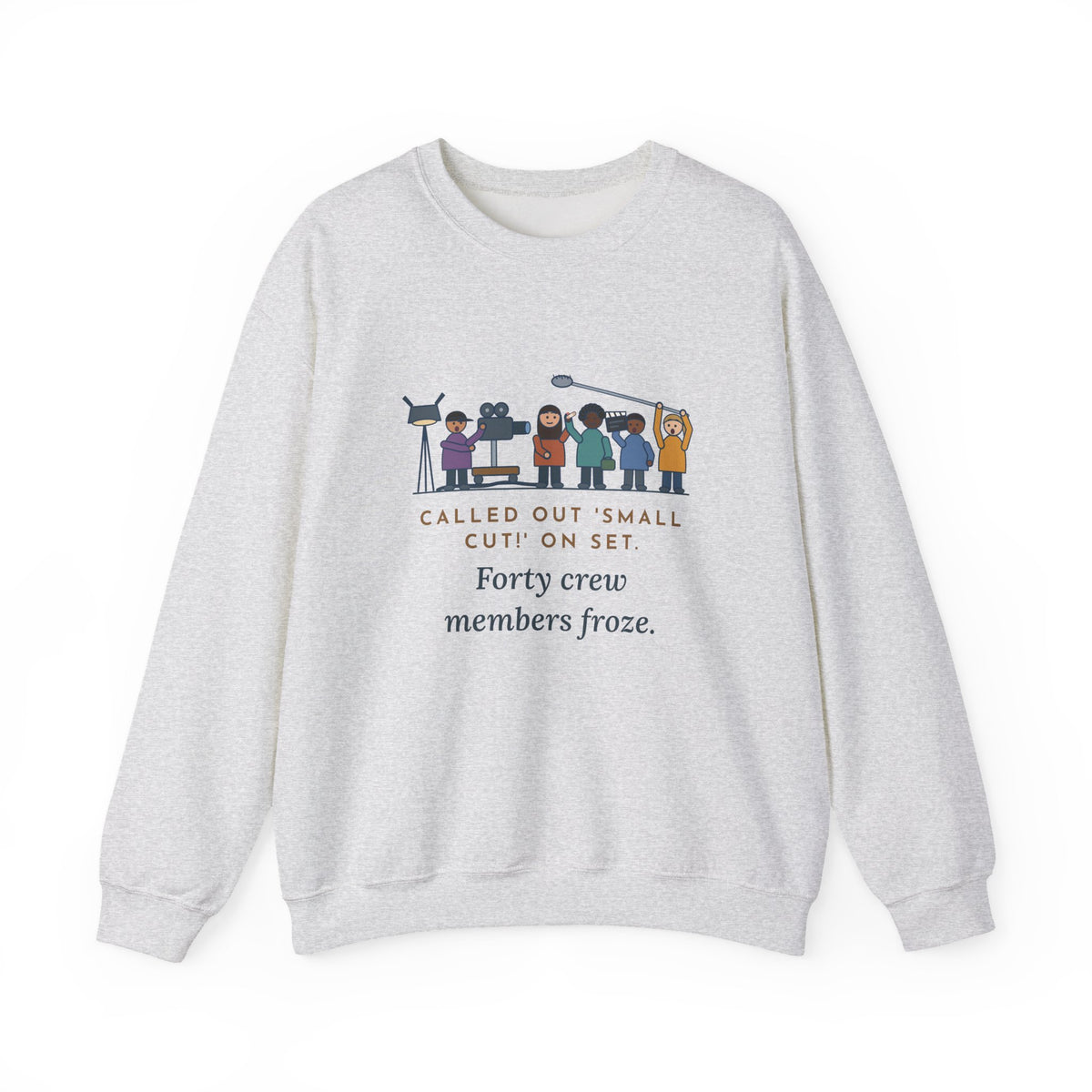 Film Set Nurse Crewneck Sweatshirt - Small Cut, Whole Crew Froze