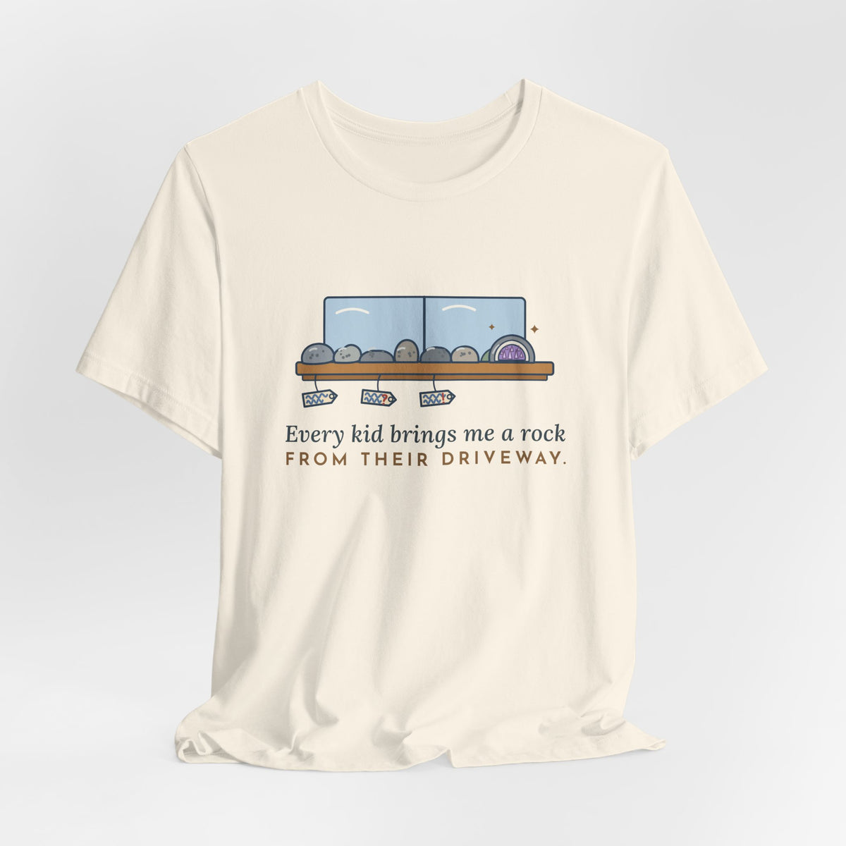 Earth Science Teacher T-Shirt - Every Kid Brings Me a Rock From Their Driveway Geology Tee