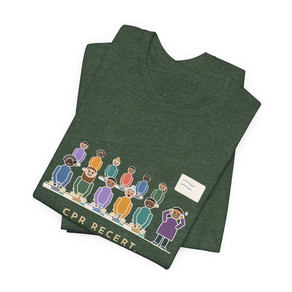CPR Instructor Nurse T-Shirt - CPR Recert, Thirty Nurses, Sixty Cracking Knees