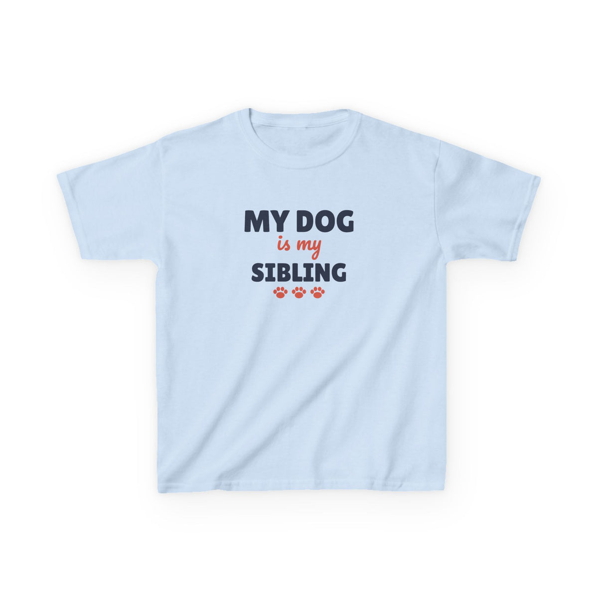 My Dog Is My Sibling Youth T-Shirt, Dog Lover Kids Shirt