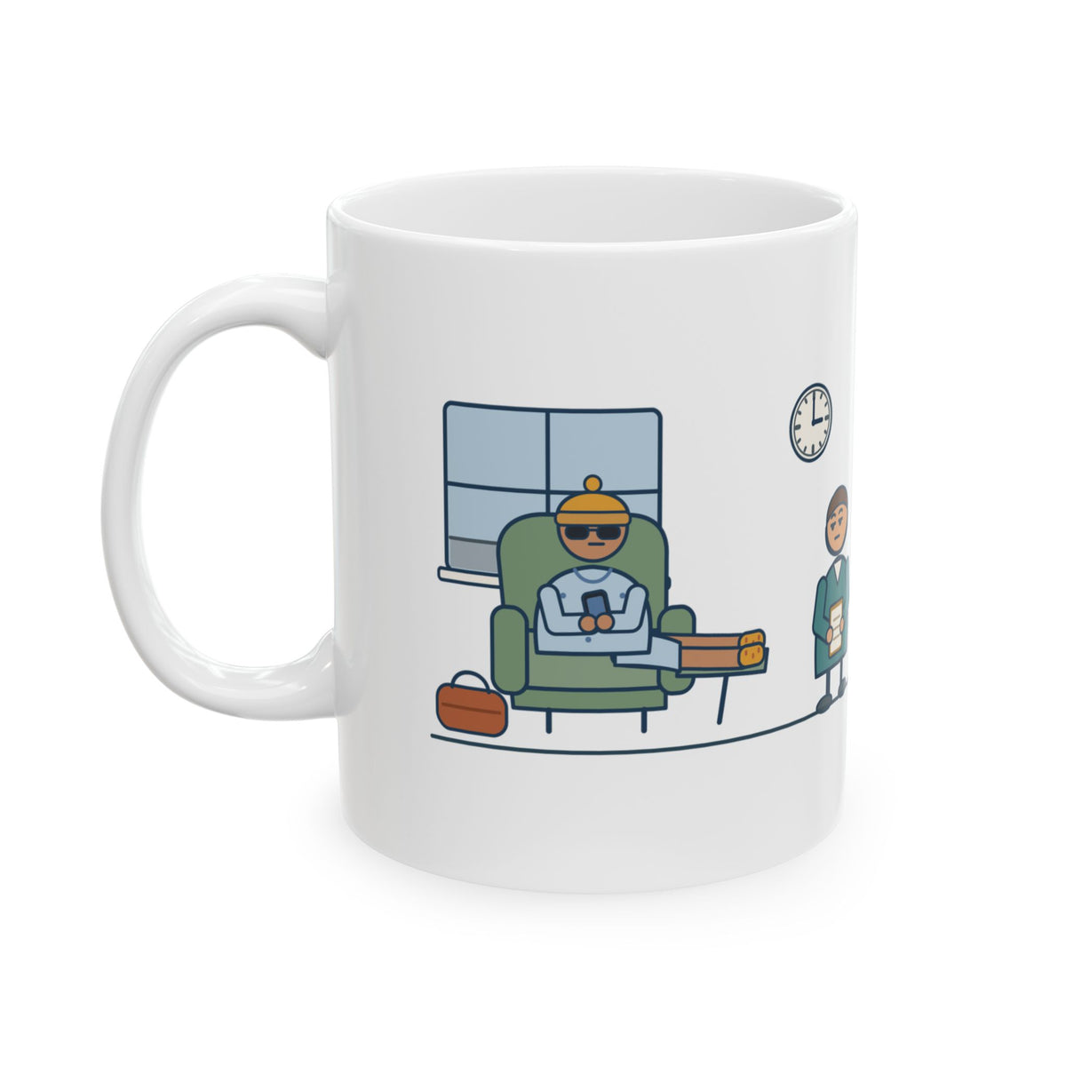 Ambulatory Surgery Center Nurse Mug 11oz - Discharged at Noon, Still Waiting on the Ride Home