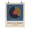 Vinyl Record Poster - Twenty-Two Minutes a Side Music Room Wall Art