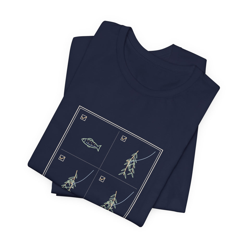 Fly Fishing T-Shirt - Caught: One Trout, Three Willows Funny Angler Tee