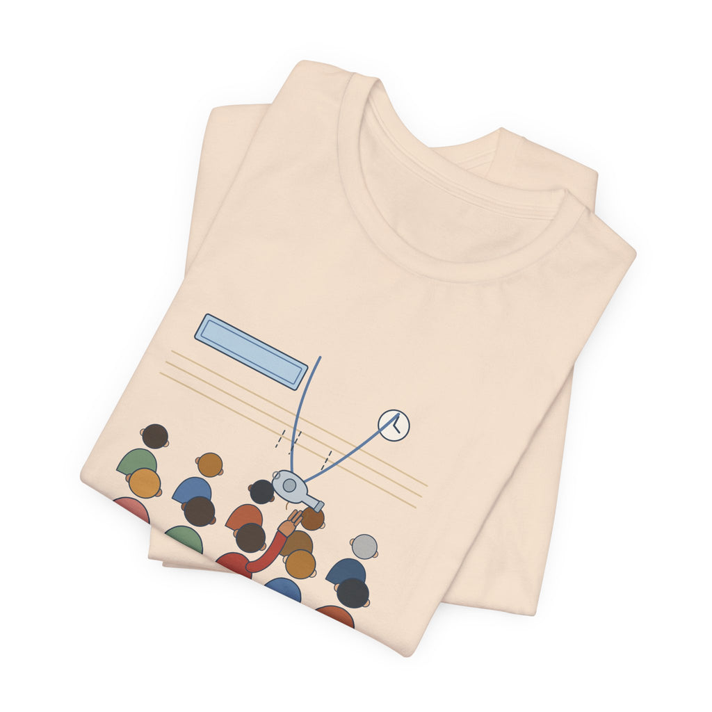 Volunteer Coach T-Shirt - One Raised Hand at the Parent Meeting. Head Coach.