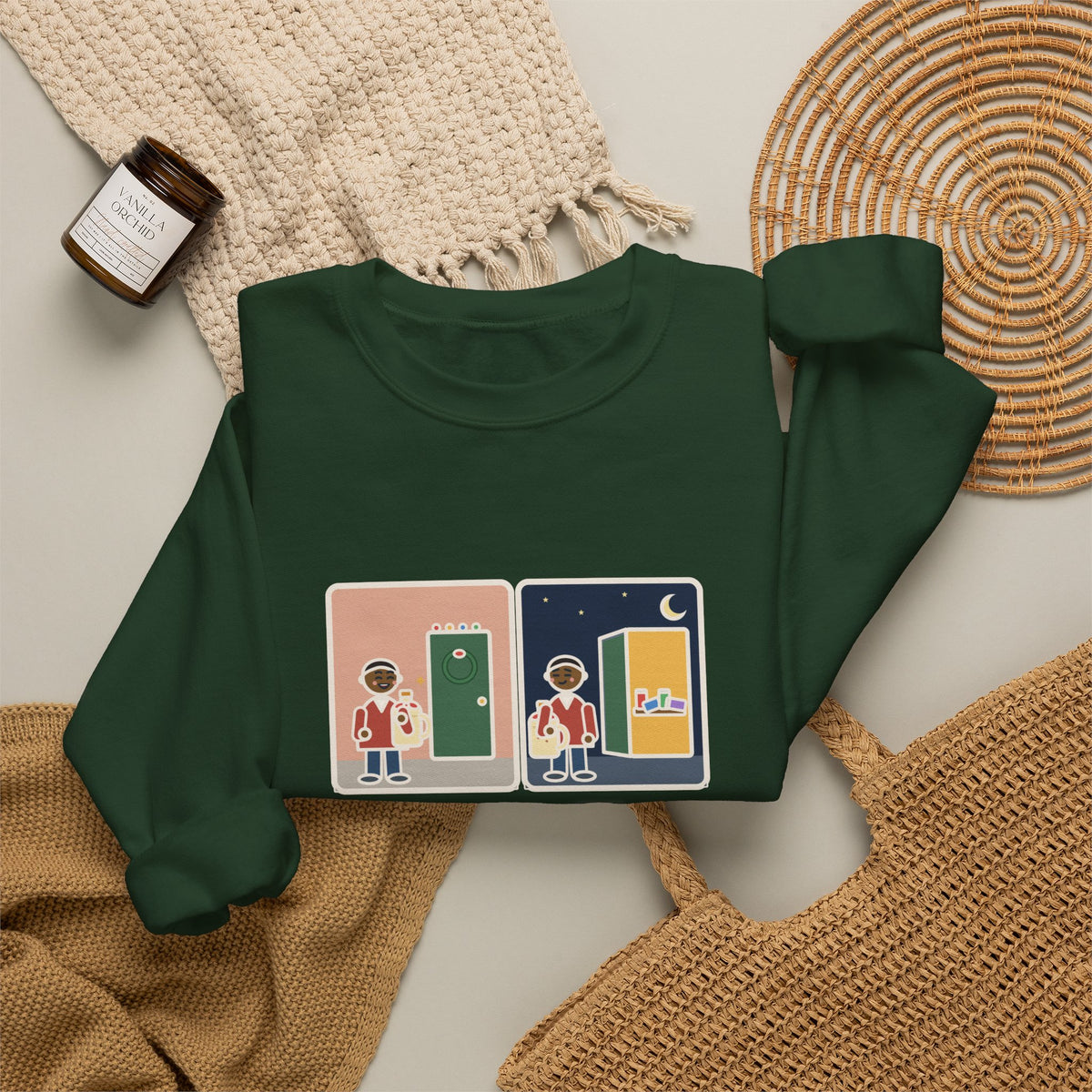 Eggnog Sweatshirt, Brought a Gallon to the Holiday Party, Brought Home a Gallon, Funny Party Door Crewneck