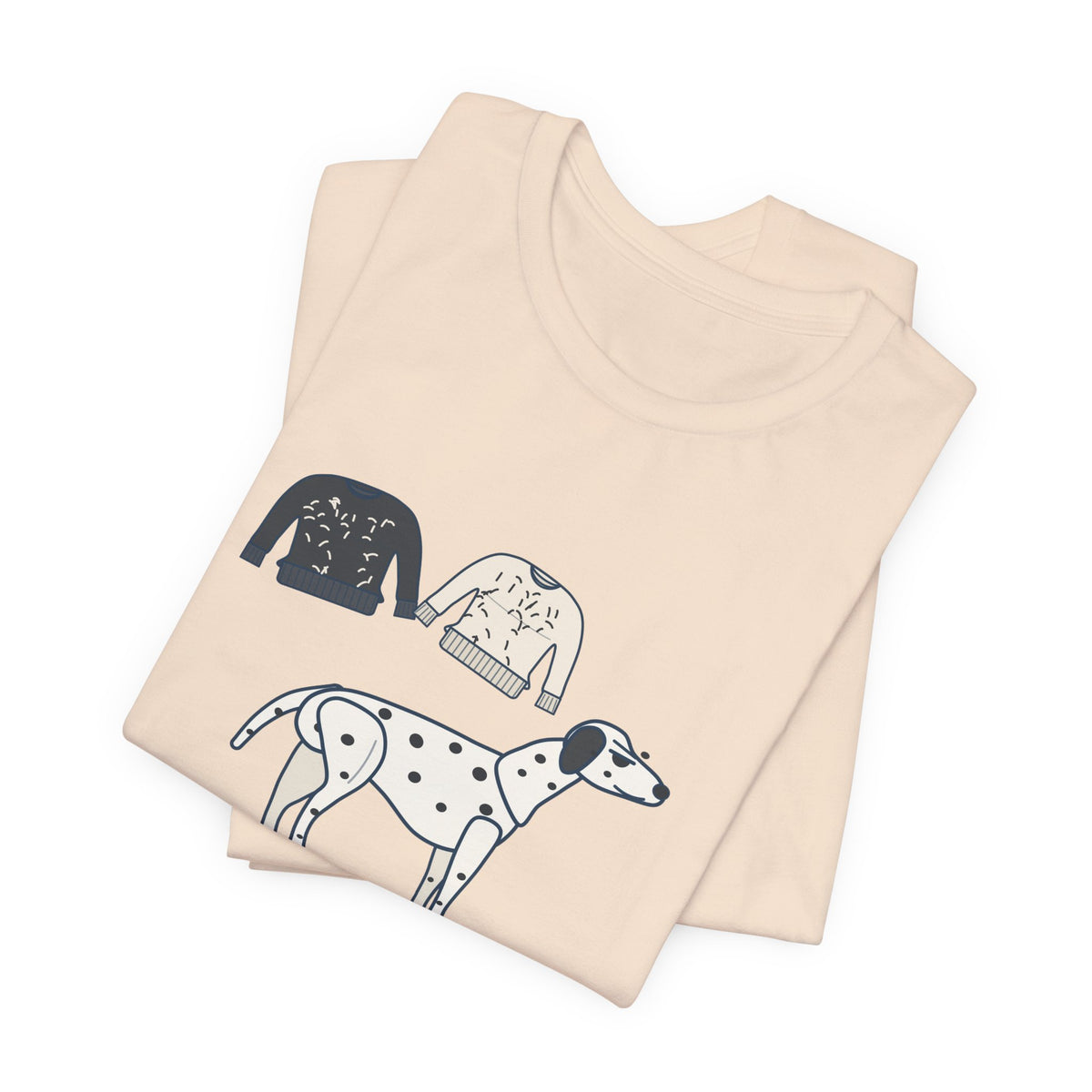 Dalmatian T-Shirt - Sheds in Both Colors. Funny Dalmatian Owner Tee