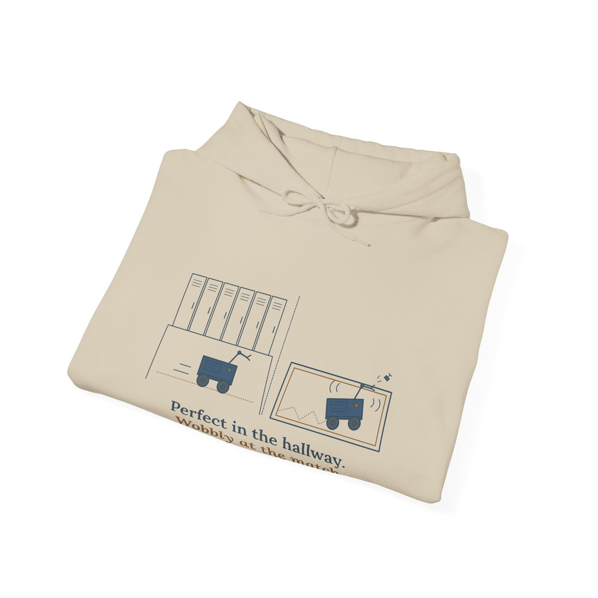 Robotics Team Coach Hoodie - Wobbly at the Match Robot Club Sweatshirt