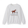 Irish Setter Crewneck Sweatshirt - One Paw Up, Frozen, A Robin Landed Dog Lover Gift